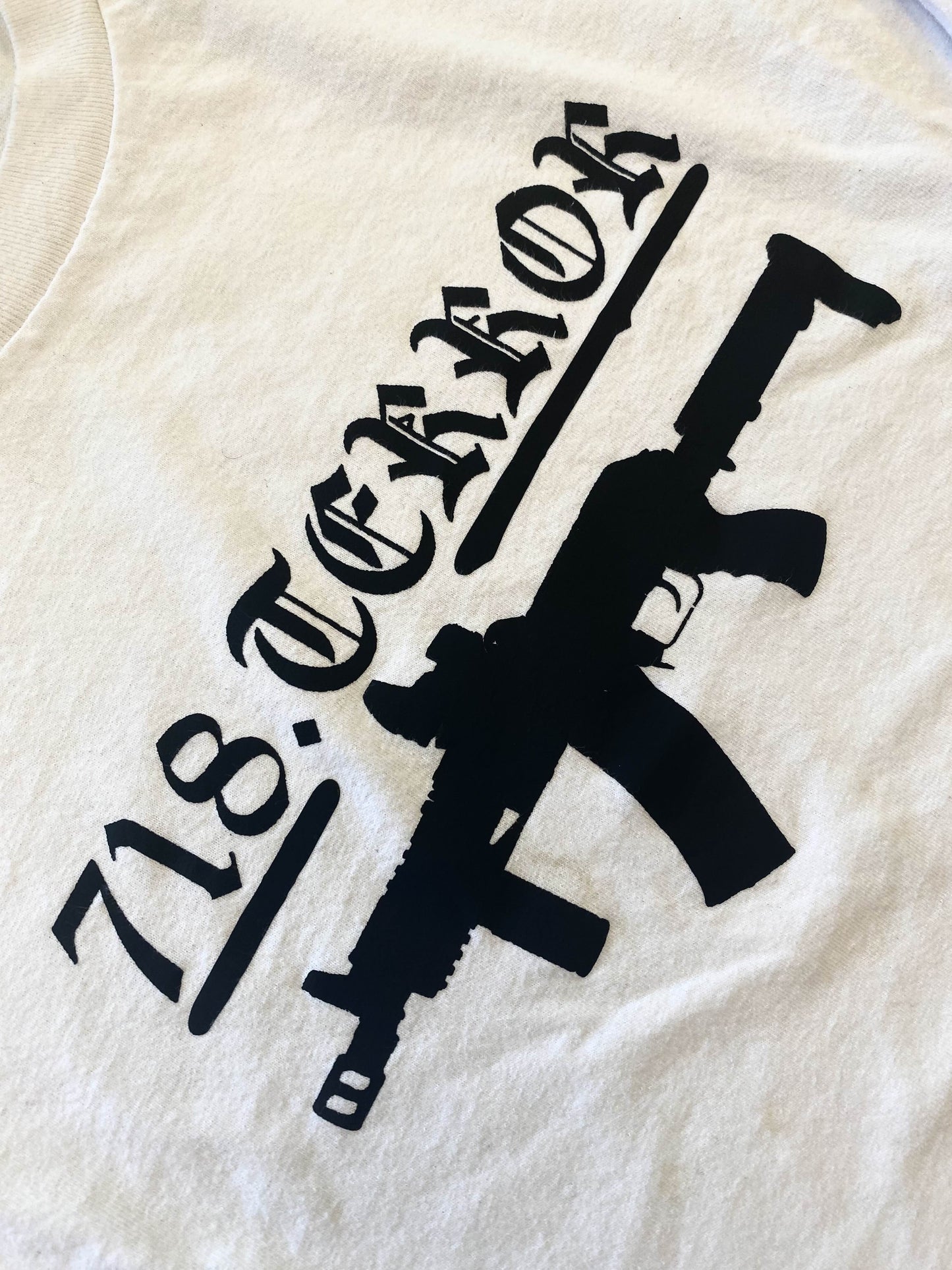 718.terror AK T-Shirt | White