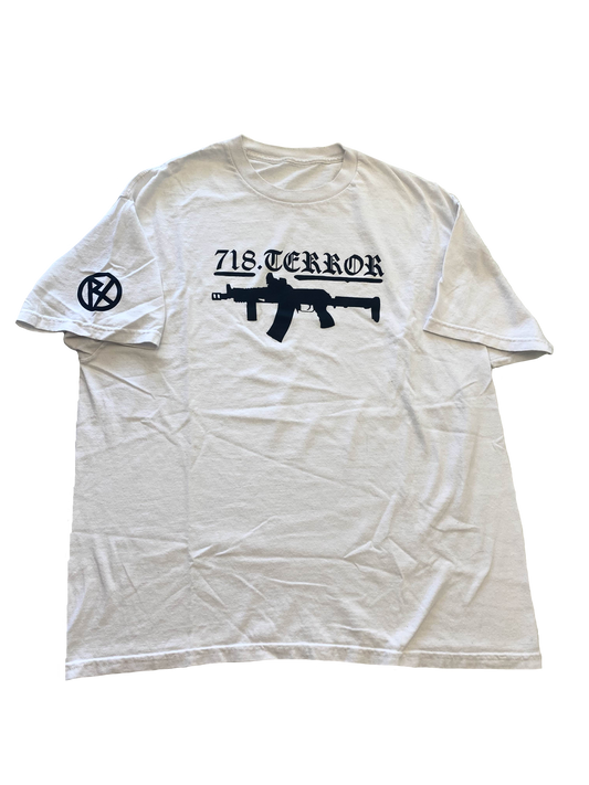 718.terror AK T-Shirt | White